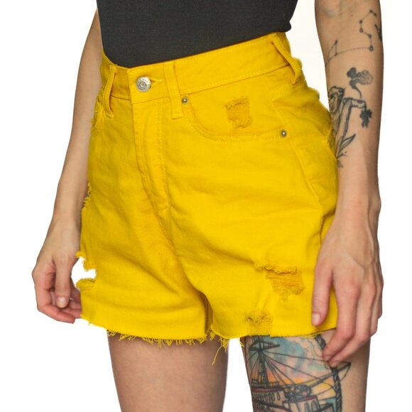 Wild Fable • Size 0 • High Rise Shorts • Yellow - Picture 4 of 12